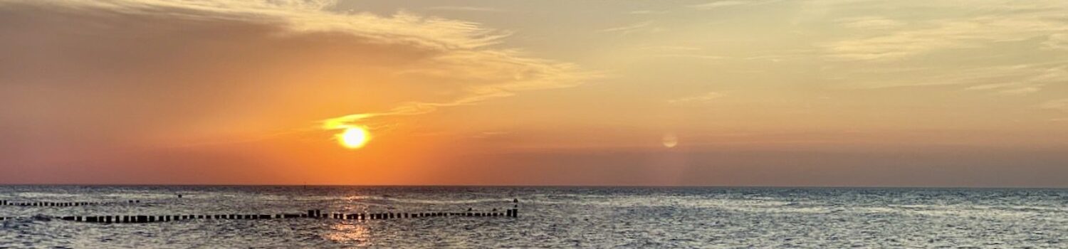 Traumhafte Sonnenuntergänge am Strand von Kühlungsborn
